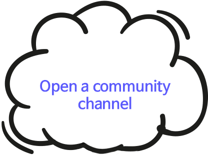 Open a community channel